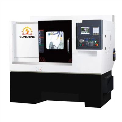 مخرطة CNC مائلة للقطع عالية الدقة أوتوماتيكية بالكامل